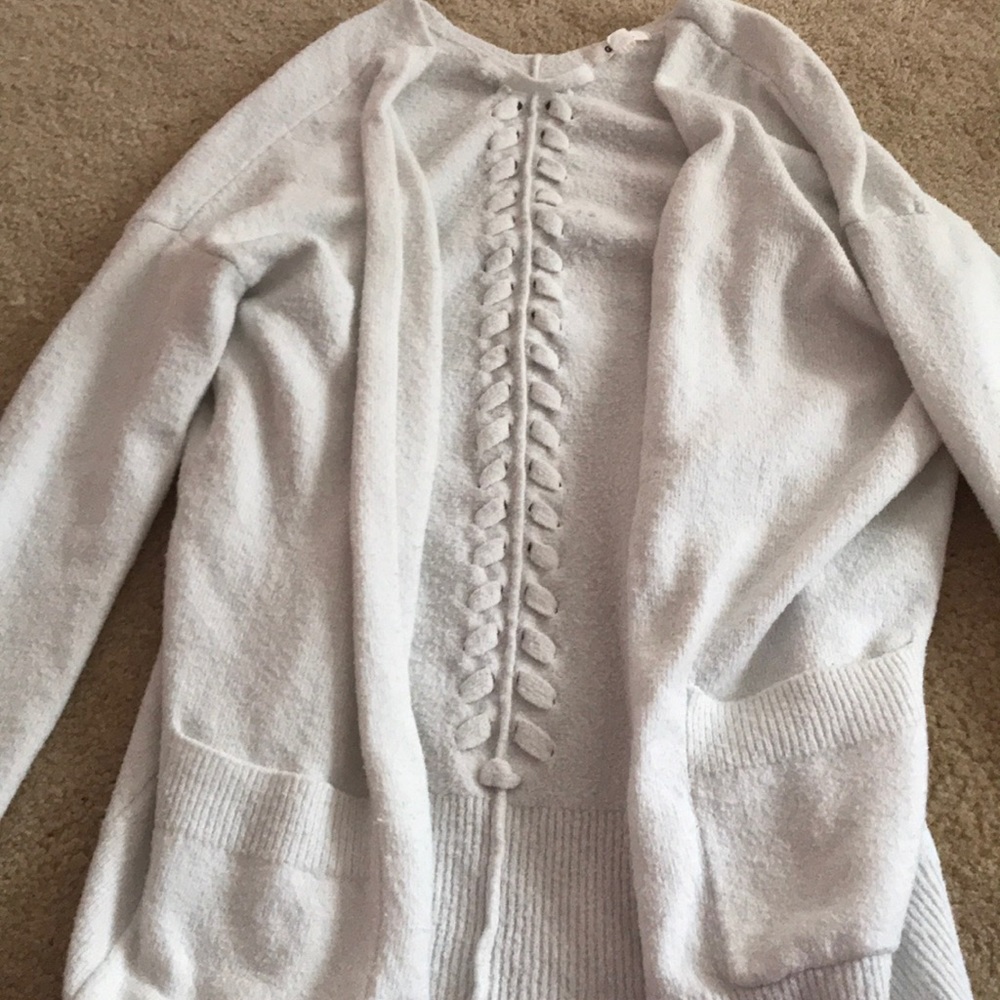 Garage white cardigan